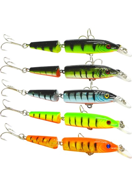 5'li 9.6g 2-Bölüm Balıkçılık Yemler Seti Yemler Mücadele 10.5 cm (Yurt Dışından) fiyatları