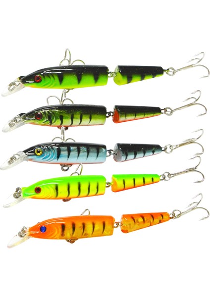 5'li 9.6g 2-Bölüm Balıkçılık Yemler Seti Yemler Mücadele 10.5 cm (Yurt Dışından) modelleri