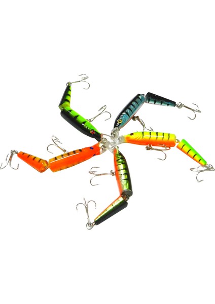 5'li 9.6g 2-Bölüm Balıkçılık Yemler Seti Yemler Mücadele 10.5 cm (Yurt Dışından) fırsatları