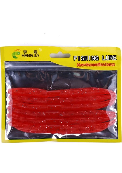 SO102 6'lı 14 cm / 8.5G Büyük Büyük Solucan Yumuşak Solucan Balık Yemi (Kırmızı) (Yurt Dışından) indirimleri