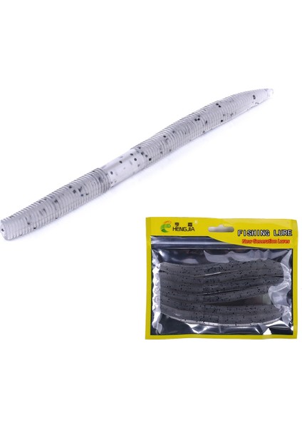 SO102 6'lı 14 cm / 8.5G Büyük Büyük Solucan Yumuşak Solucan Balık Yemi (Gri) (Yurt Dışından) modelleri