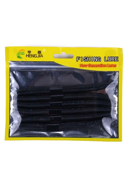SO102 6'lı 14 cm / 8.5G Büyük Büyük Solucan Yumuşak Solucan Balık Yemi (Siyah + Kırmızı) (Yurt Dışından) indirimleri