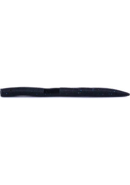 SO102 6'lı 14 cm / 8.5G Büyük Büyük Solucan Yumuşak Solucan Balık Yemi (Siyah + Mavi) (Yurt Dışından)