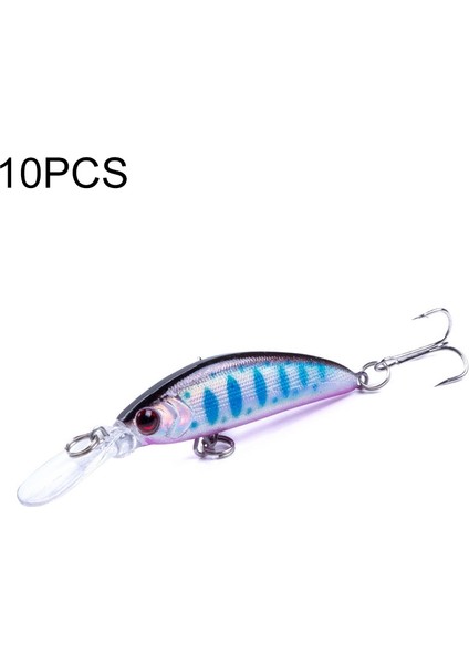 10'lu Uzun Biyonik Horoz Ağız Sahte Yem Balıkçılık Kanca Üç Pençe Kanca Atmak (2 #) (Yurt Dışından)