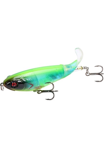 2'li Spiral Traktör Sabit Bait 17G 10.5 cm Yüzer Kalem Alt Pervane Balık Yemi (I) (Yurt Dışından)