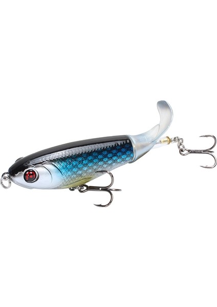 2'li Spiral Traktör Sert Yem 17G 10.5 cm Yüzer Kalem Alt Pervane Balık Yemi (D) (Yurt Dışından)