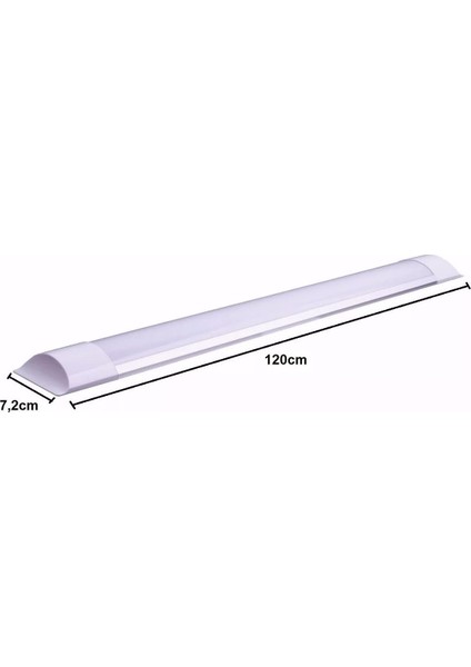 40 Watt 120 cm Bafra Yatay LED Armatür Beyaz Işık