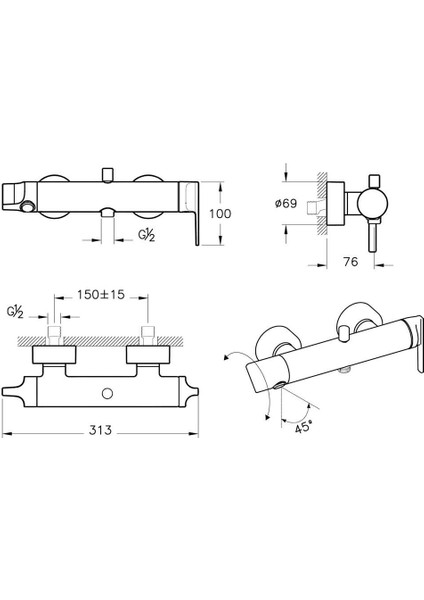 Artema Suit U Banyo Bataryası Altın A4248823 fiyatları