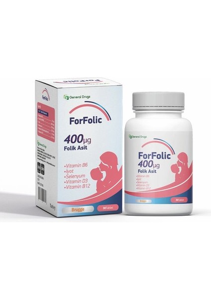Forfolic 400ΜG Folik Asit 30 Tb