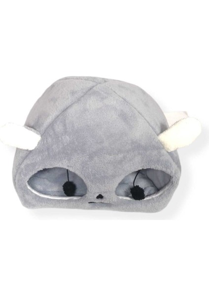 Gri Kedi Kafalı Büyük Kedi Evi Yuvası Kedi KAFALI,55X60 cm modelleri