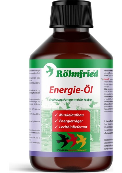 Energie Öl Enerji Yağı 250 ml