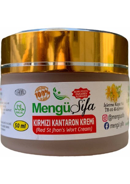 Kırmızı Kantaron Kremi 50 ml