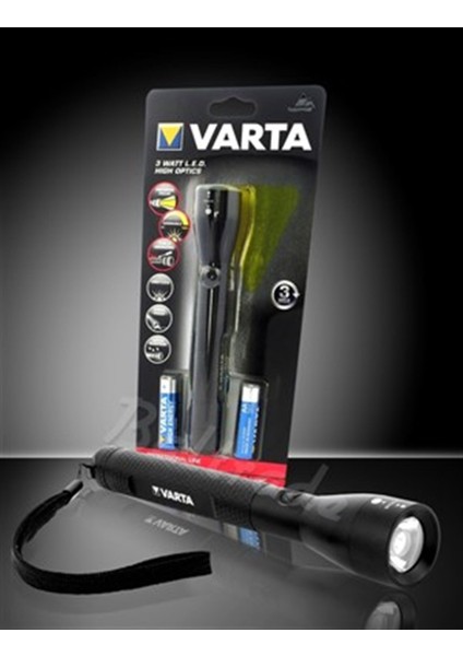 18811 3 Watt LED Yüksek Optikli Fener 2AA
