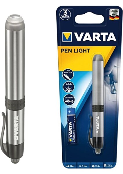 16611 LED Pen Light 1AAA 5ADET ( Kalem Fener )