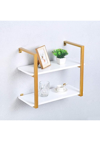 Tasnia Duvar Rafı 60 Genişlik Gold 2 Katlı fiyatları