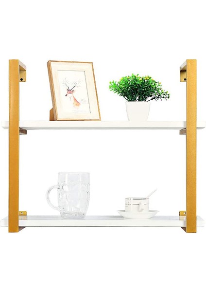 Tasnia Duvar Rafı 60 Genişlik Gold 2 Katlı fırsatları