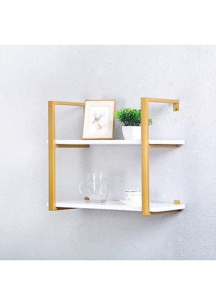 Tasnia Duvar Rafı 60 Genişlik Gold 2 Katlı indirimleri