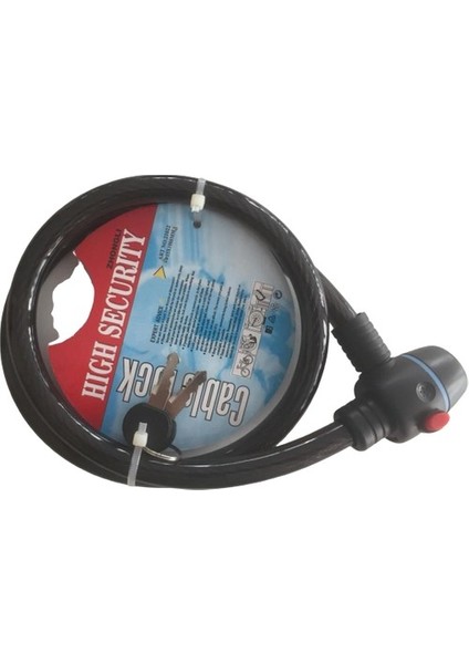 Motor Kilidi Halatlı Kalın Anahtarlı Kilit 15 x 1000 mm