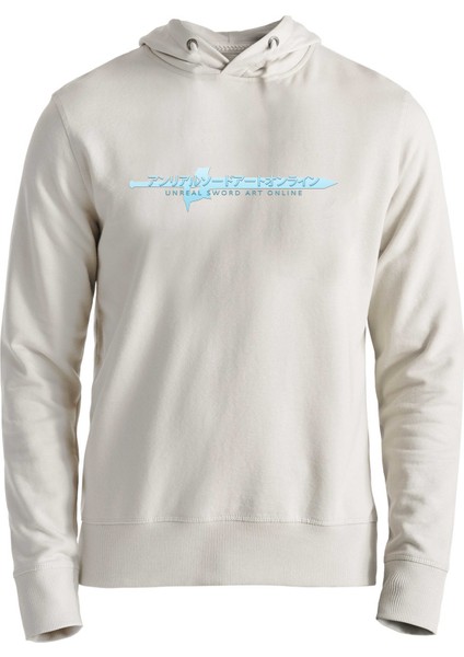 Sword Art Online Baskılı Ekru Çocuk Sweatshirt
