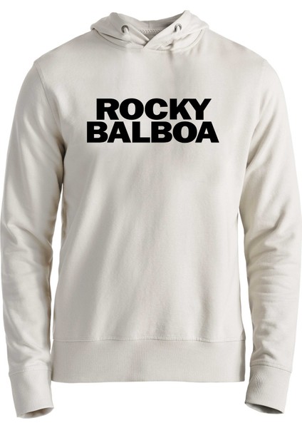 Rocky Balboa Baskılı Ekru Çocuk Sweatshirt