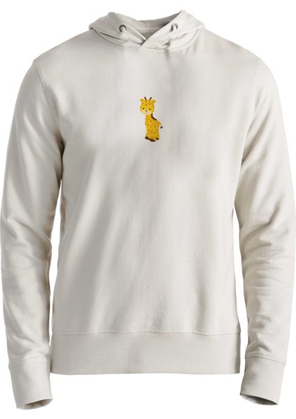 Animal Zürafa 2 Dijital Baskılı Ekru Sweatshirt