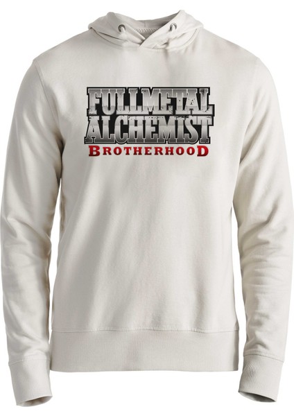 Fullmetal Alchemist Dijital Baskılı Ekru Sweatshirt