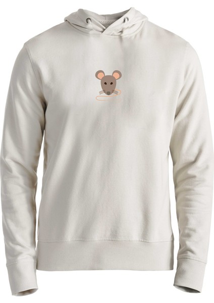 Animal Fare Tasarımlı Baskılı Ekru Sweatshirt