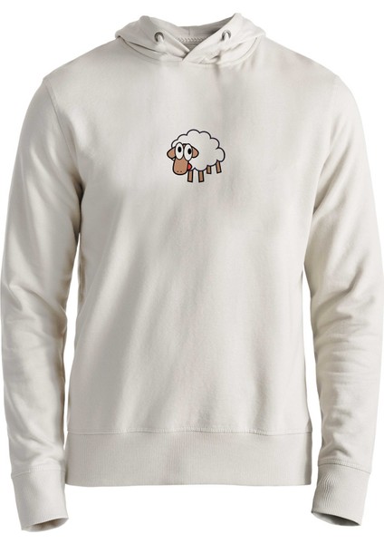 Animal Kuzu Dijital Baskılı Ekru Sweatshirt