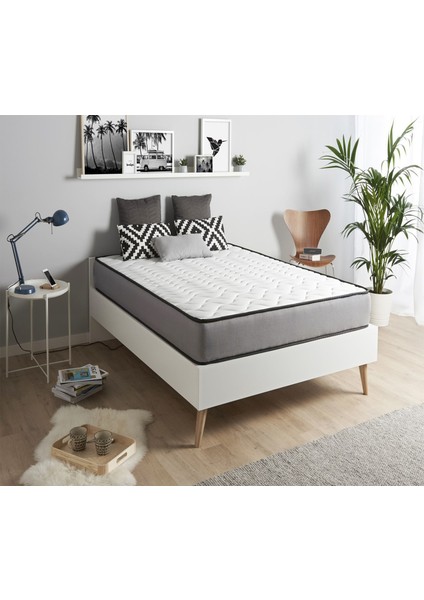 Space Gray 70 x 170 cm. Ultra Lüx Tek Kişilik Yaylı Yatak