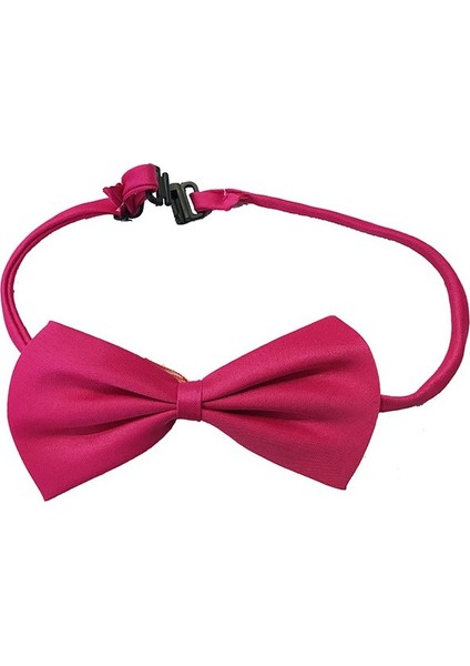 Çocuk Yetişkin Uyumlu Gösteri Papyonu Koyu Pembe Renk