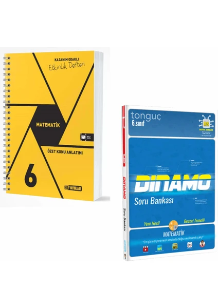 Hız Yayınları 6. Sınıf Matematik Özet Konu Anlatımlı Etkinlik Kitabı ve Tonguç Dinamo Matematik Soru Bankası