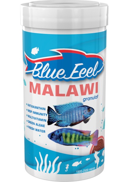 Bluefeel Malawi Granulat 1000ML + Amore Malawi Mix 250ML + Lotus Spirulina Garlic 100ML Kutu