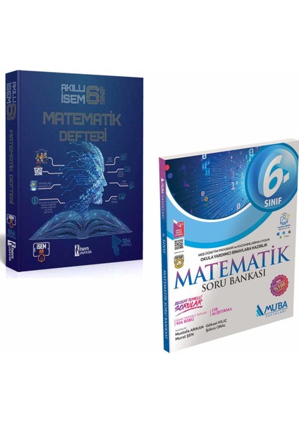 6. Sınıf Akıllı Matematik Defteri ve Muba Matematik Soru Bankası