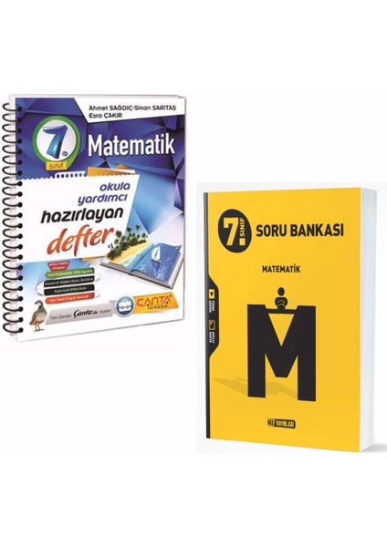 Çanta Yayınları 7. Sınıf Matematik Defter ve Hız Yayınları Matematik Soru Bankası