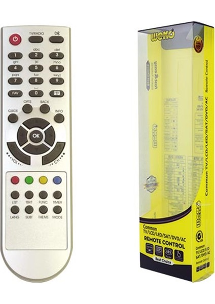 -Beko Weko Kr Beko Arçelik BS-900 Dıgıturk Zap Uydu Kumanda (YKD187R)
