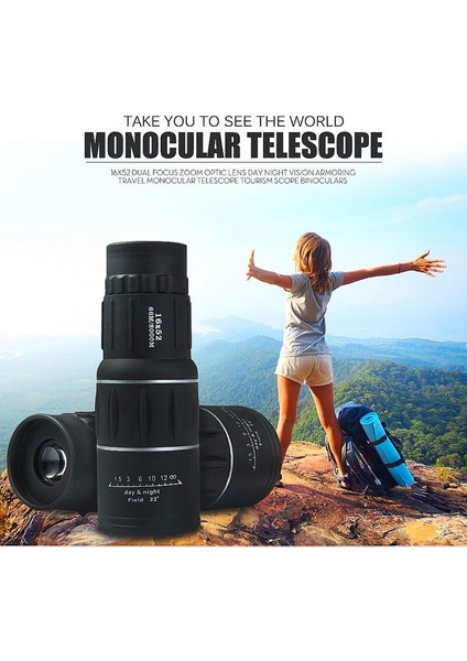 Yürüyüş Için Monoküler Teleskop Gece Görüşü Kuş Gözlemciliği Hd Optik Lens Yüksek Büyütme Zumu (Yurt Dışından) fırsatları