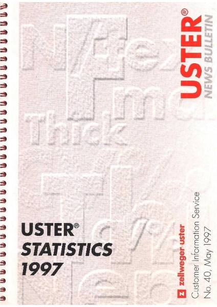Uster Statistics 1997 - Zellweger Luwa