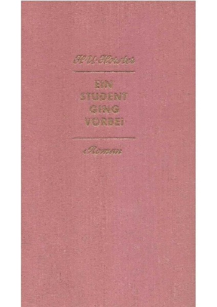 Ein Student Geing Vorbel - Horster Hans Ulrich