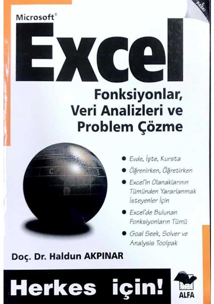 Excel'de Fonksiyonlar, Veri Analizleri ve Problem Çözme
