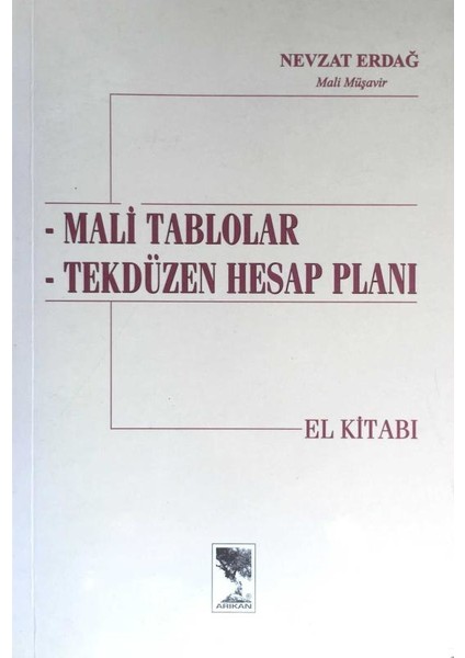 Mali Tablolar Tek Düzen Hesap Planı El Kitabı