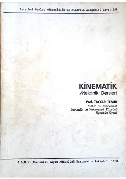 Kinematik Mekanik Dersleri