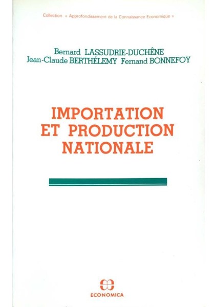 Importation Et Production Nationale