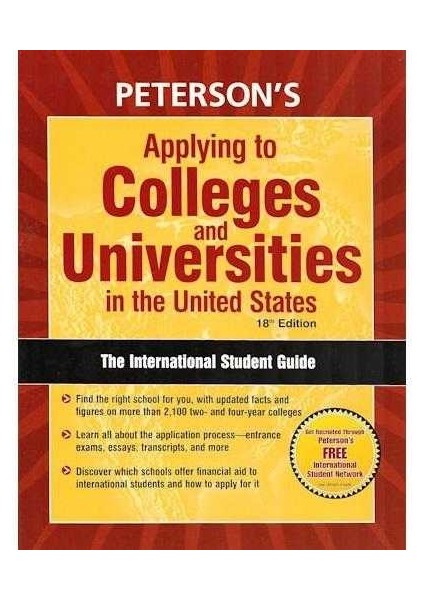 Peterson's Applying To Colleges And Universities In The United States (The International Student Guide) By Thomson-Petersons (AUTHOR)18TH