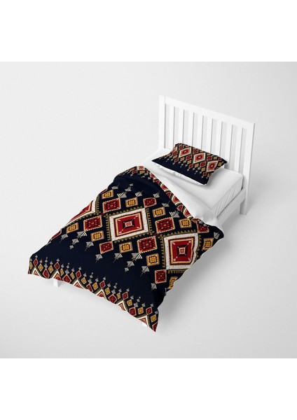 Ethnic Geometric 3D Pamuk Saten Nevresim Takımı fiyatları