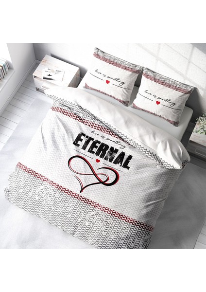 Eternal 3D Pamuk Saten Çift Kişilik Nevresim Takımı