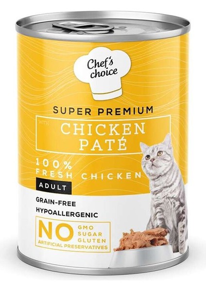 Chefs Choice Chıcken Pate Tavuk Etli Kıyılmış Kedi Maması 400 gr