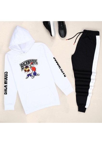 Beyaz Backwoods Eşofman Takımı