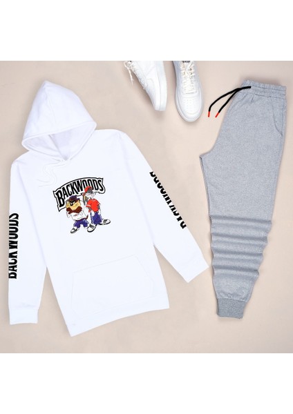 Beyaz Backwoods Eşofman Takımı