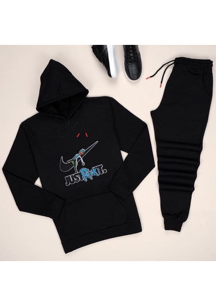 Siyah Justrck Eşofman Takımı