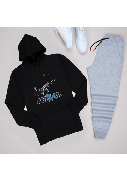 Siyah Justrck Eşofman Takımı